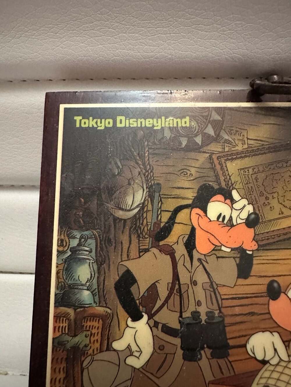 Vintage Tokyo Disneyland Mickey, Donald, and Goofy Adventure Wall Hanging Plaque - Picture 2 of 5